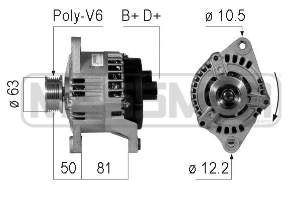 MESSMER 210760A: Alternator 100A