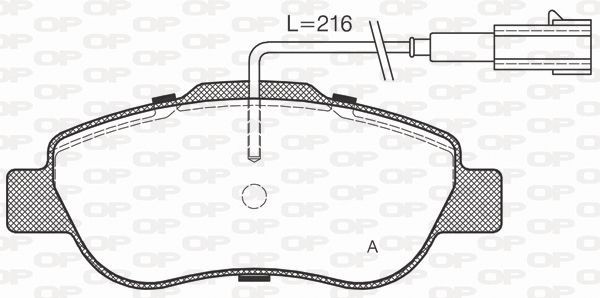 OPEN PARTS BPA1100.02: Bremsbeläge SUPERIOR PERFORMANCE Vorderachse
