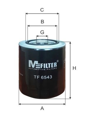MFILTER TF 6543: Eļļas filtrs