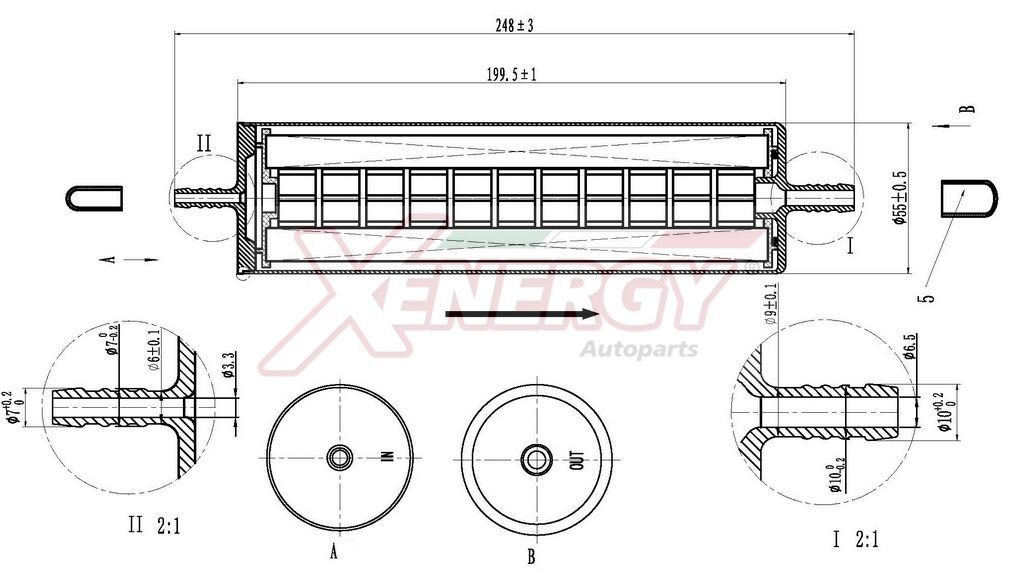 AP XENERGY X159991: Palivovy filtr