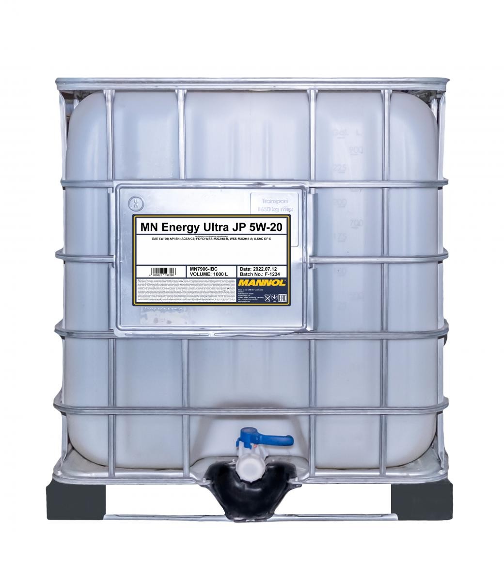 MANNOL MN7906-IBC: Motorový olej 1000l, 5W-20 Energy, Ultra JP