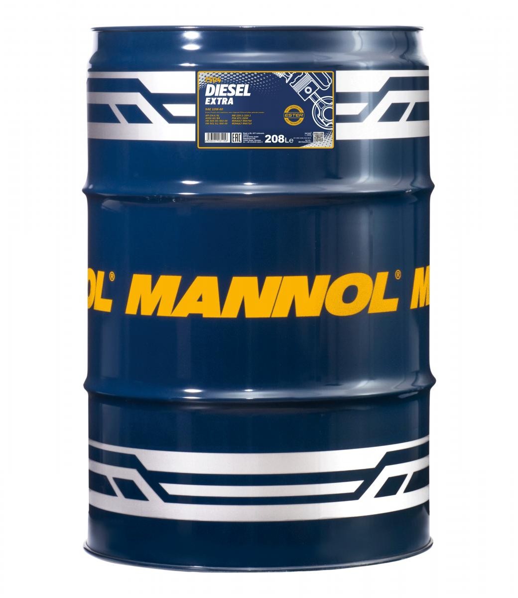 MANNOL MN7504-DR: Huile moteur 208I, 10W-40 DIESEL EXTRA