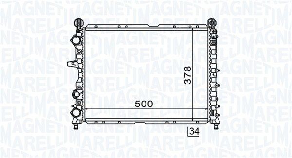 MAGNETI MARELLI 350213154600: Radiateur du moteur