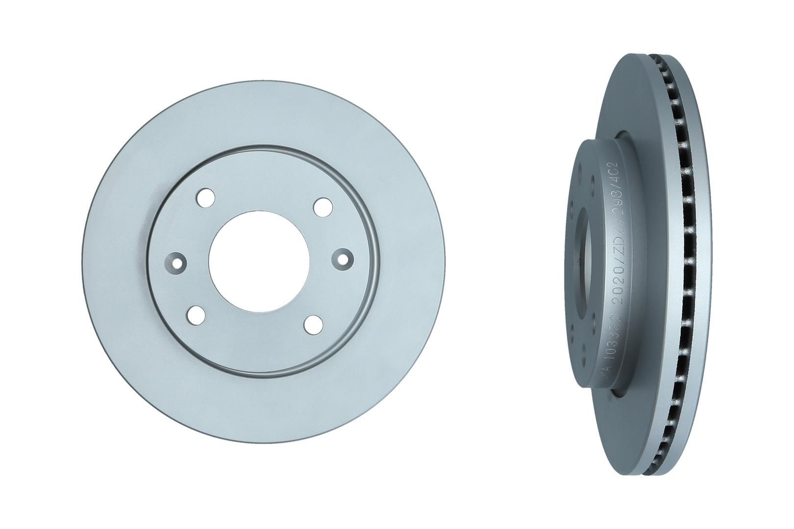 KAMOKA 103332: Bremžu diski Priekšējais tilts, Ø: 257mm, ventilējams, Ø: 257mm, pārklāts