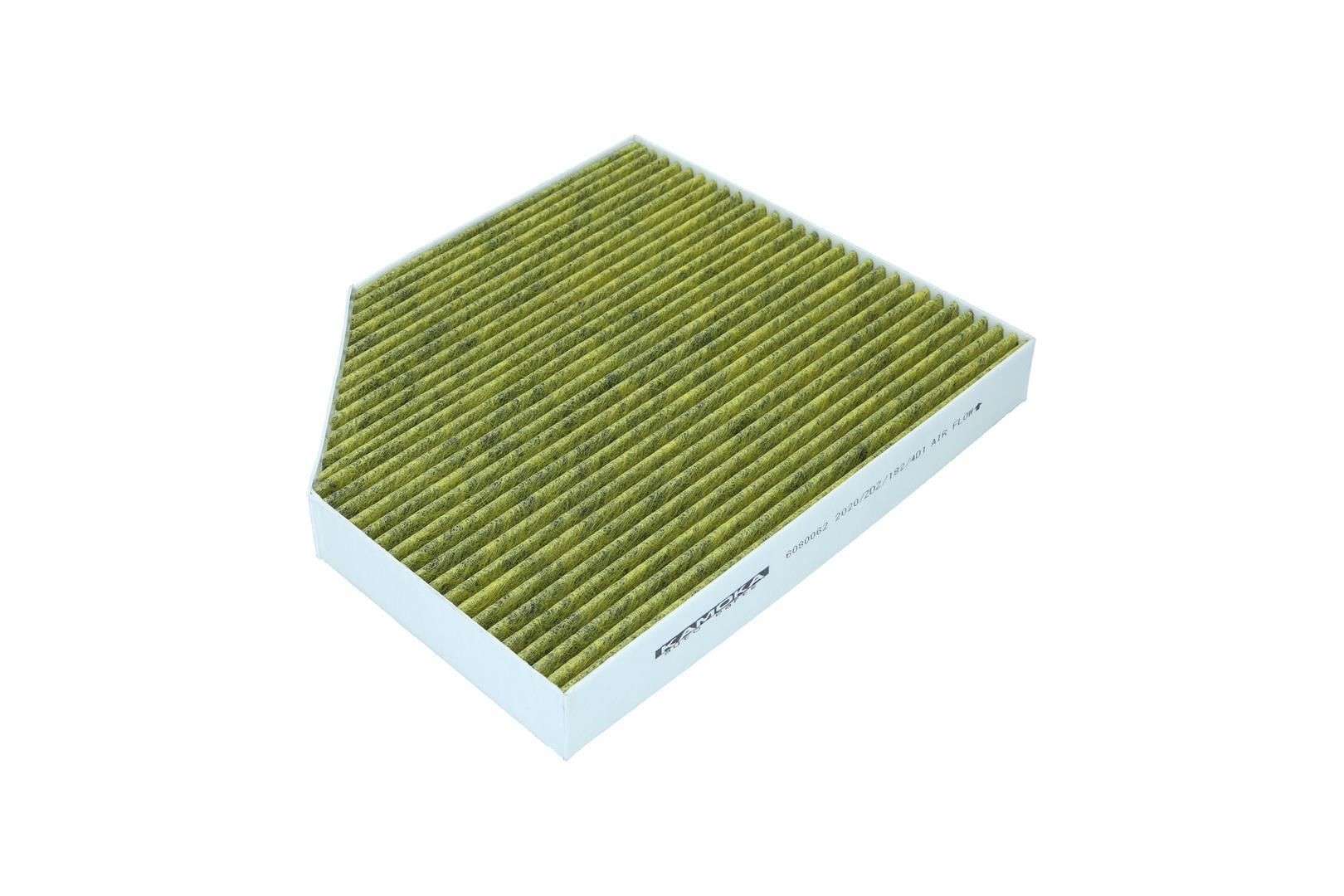 KAMOKA 6080062: Innenraumfilter Frischluftfilter, Aktivkohlefilter, Feinstaubfilter (PM 2.5), mit antibakterieller Wirkung, mit antiallergischer Wirkung, mit fungizider Wirkung, mit geruchsabsorbierender Wirkung