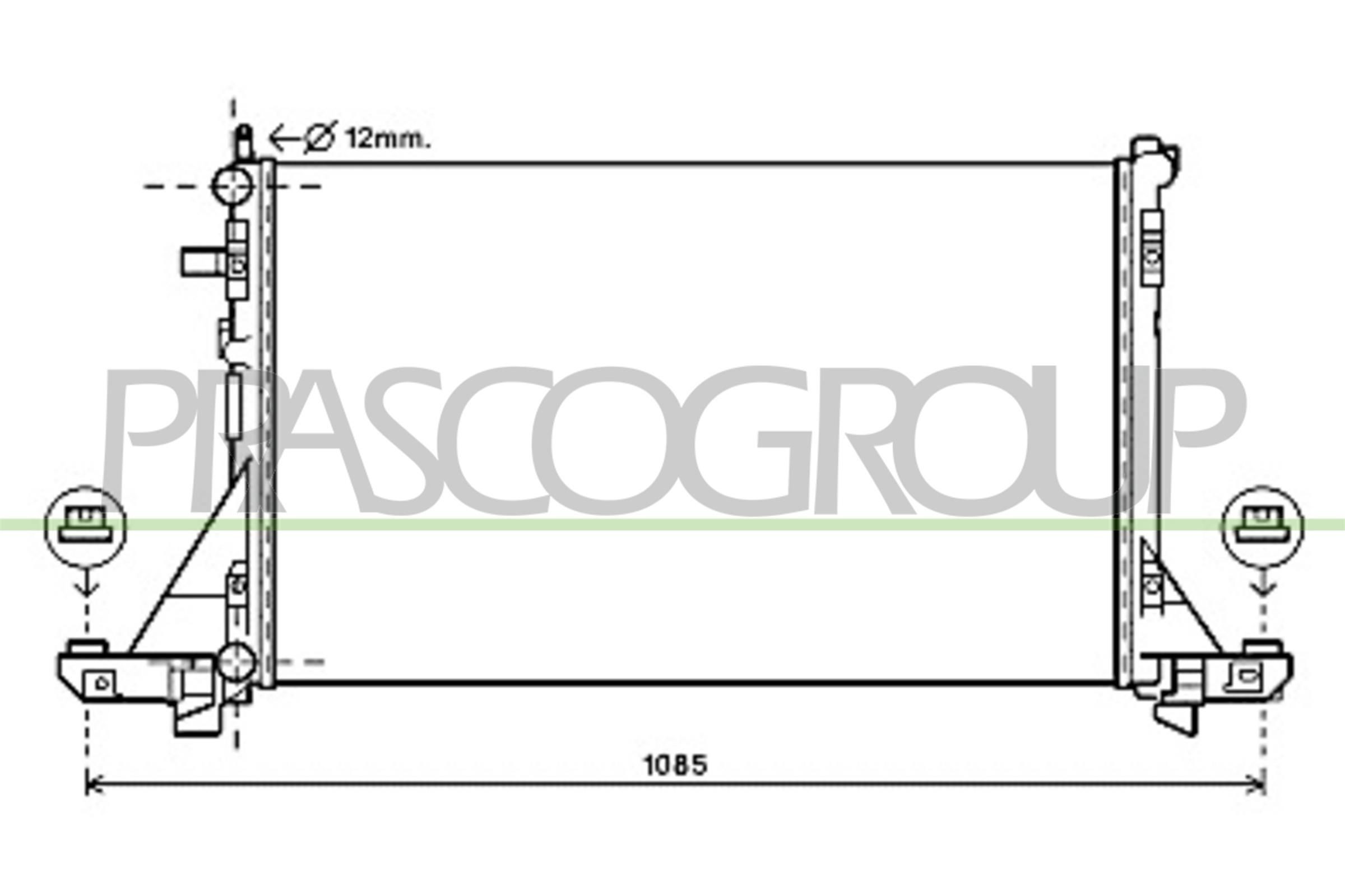 PRASCO DS962R004: Radiateur du moteur AQ