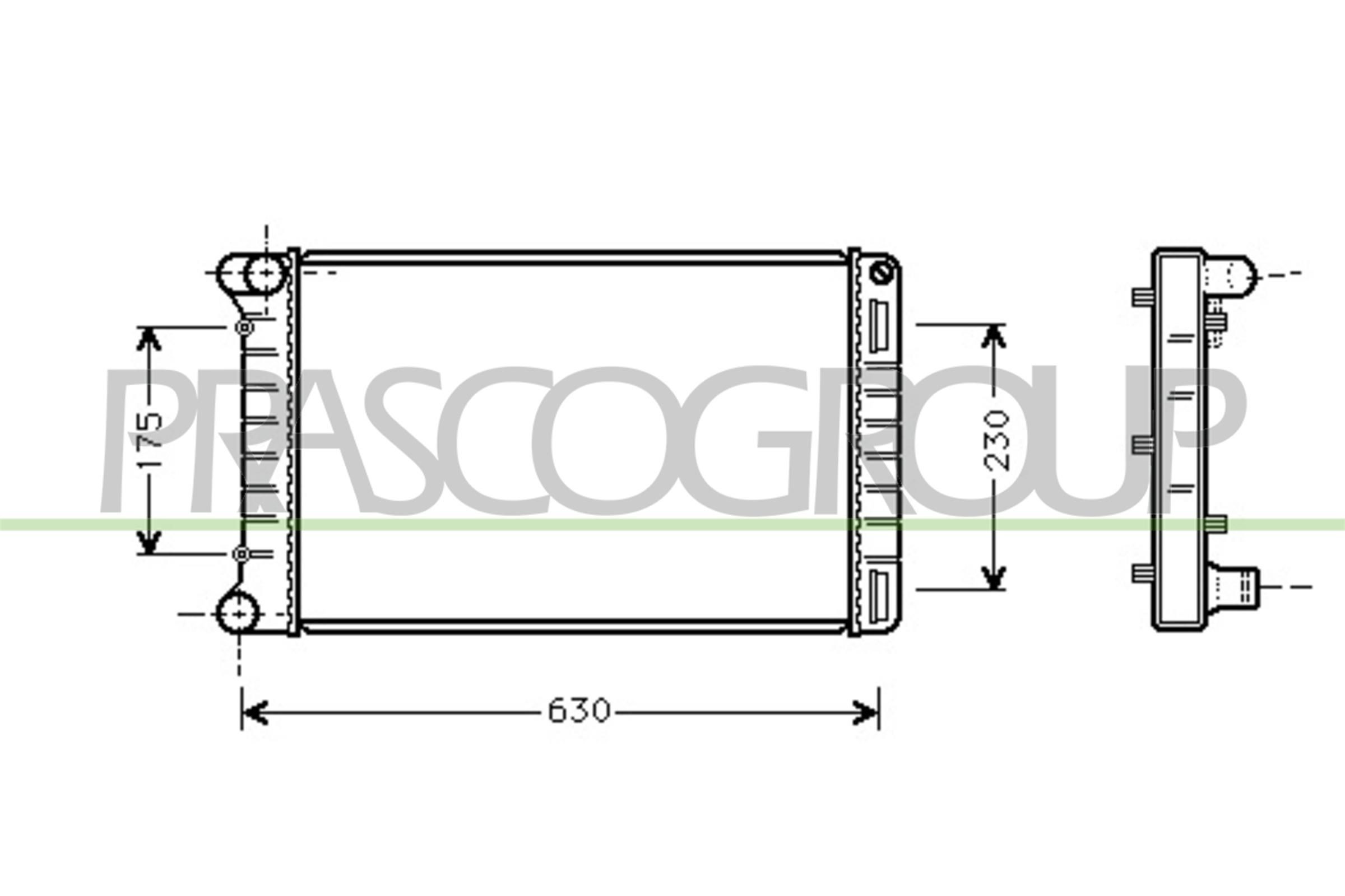 PRASCO FT133R003: Radiateur du moteur AQ