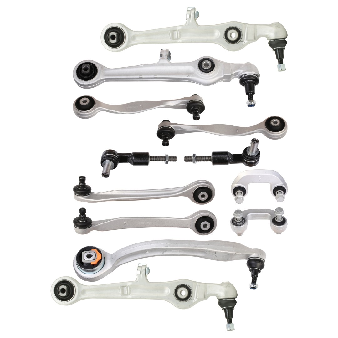 RIDEX 772S0258: Korjaussarja, poikittaistukivarsi etuakseli molemminpuoleinen, varmistusruuvisarjalla, Kuulatapilla