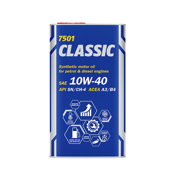 MANNOL MN7501-4ME: Motorový olej 4l, 10W-40 ContiClassic