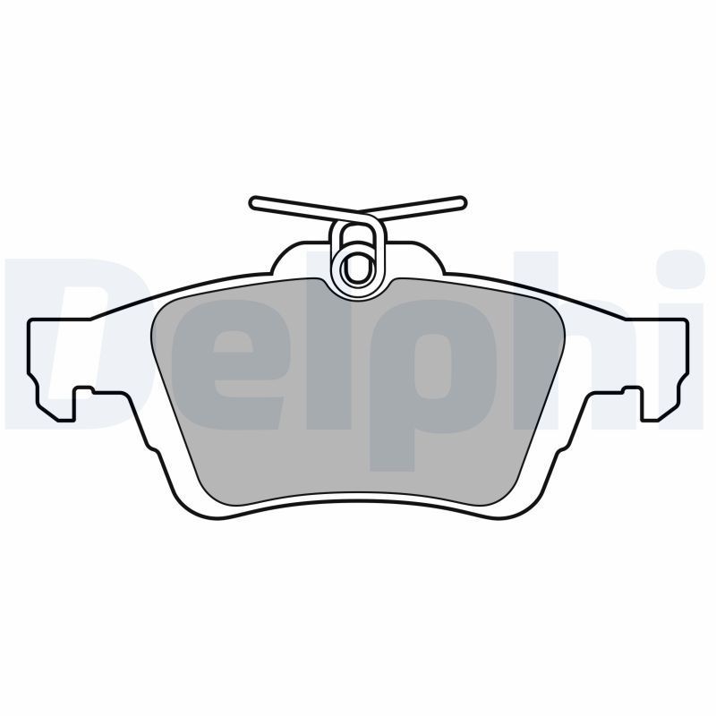 DELPHI LP3207: Juego de pastillas de freno sin accesorios, Chapa antichirridos