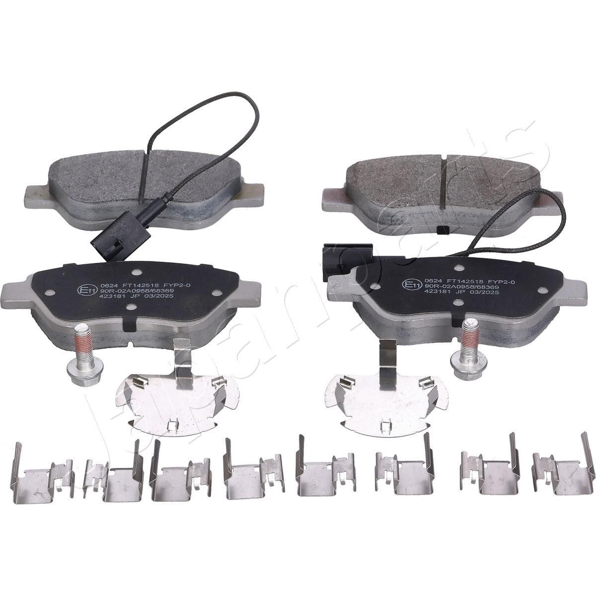 JAPANPARTS PA-0624AF: Bremsbeläge Vorderachse, mit Zubehör