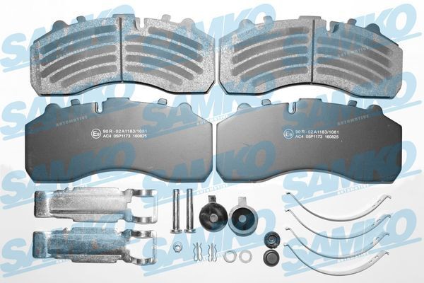 SAMKO 5SP1173K: Bromsbelägg med tillbehör