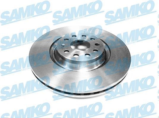 SAMKO V2010VR: Bromsskiva TOTAL COATED Ø: 340mm, ventilerad invändigt, Ø: 340mm, belagd