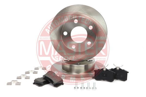 MASTER-SPORT 201002241: Disques et plaquettes de freins Essieu arrière, Ø: 245mm, plein