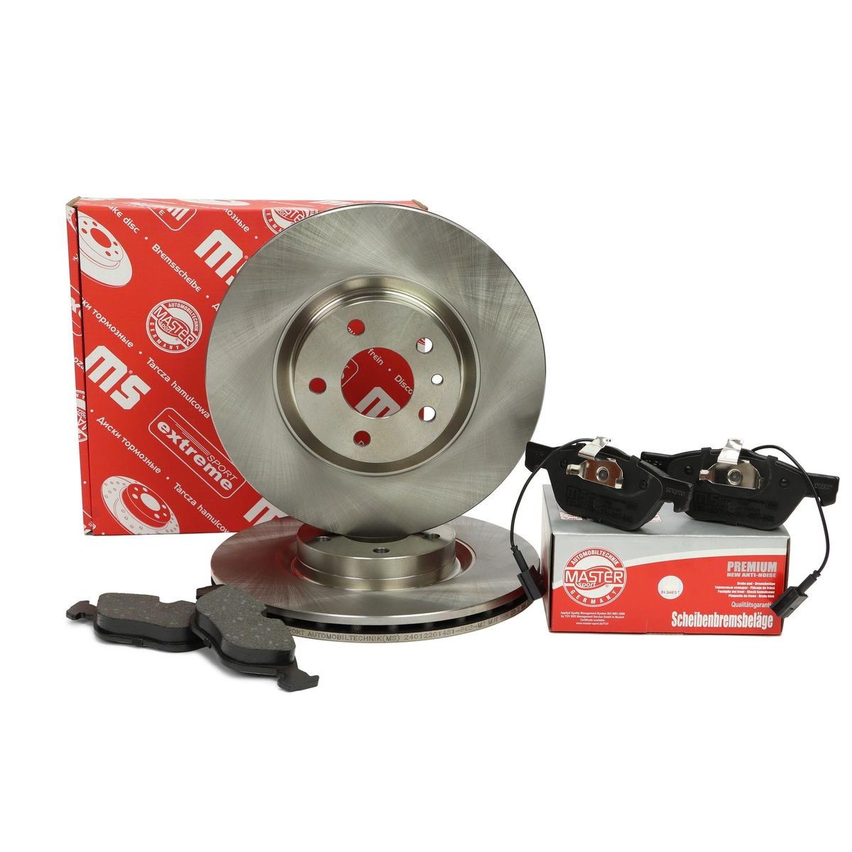 MASTER-SPORT 202201631: Remschijven en blokken Vooras, Ø: 284mm, Geventileerd