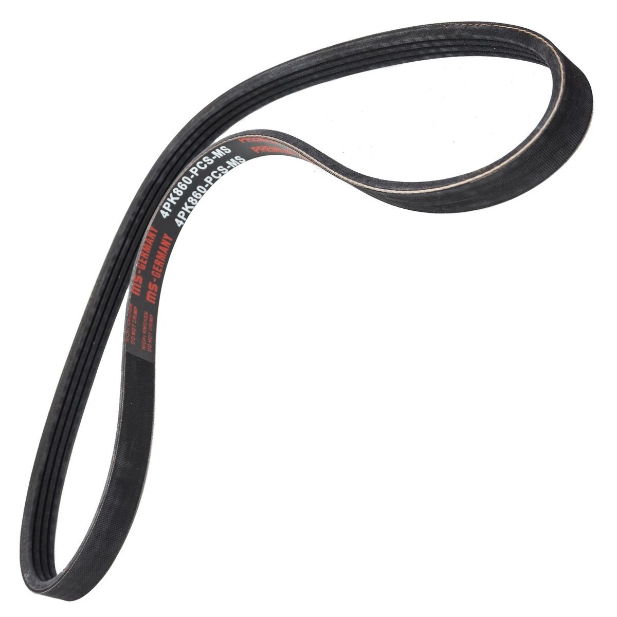 MASTER-SPORT 4PK860-PCS-MS: Correia trapezoidal estriada 860mm, Número de nervuras: 4