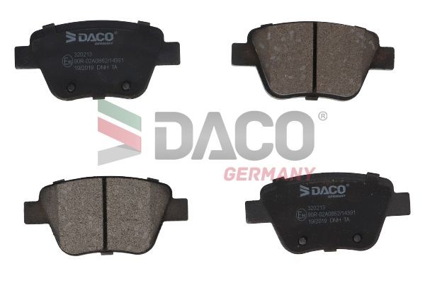 DACO Germany 320213: Klocki hamulcowe ze śrubami prowadzącymi zacisku hamulcowego