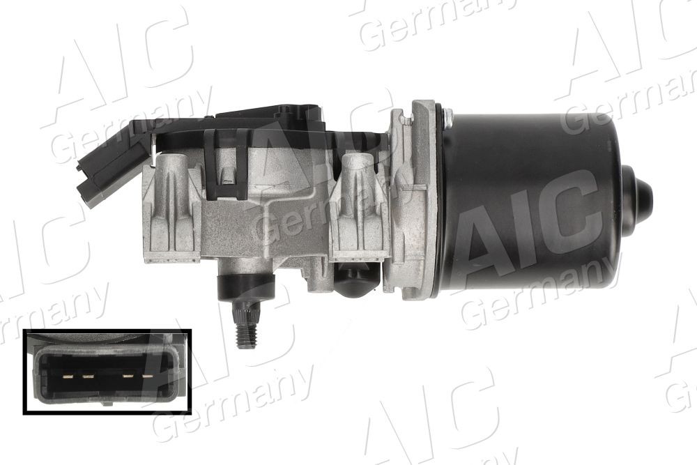 AIC 54153: Stikla tīrītāju motors Original AIC Quality 12V, priekšā