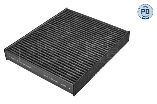 MEYLE 112 326 0023/PD: Filtre d'habitacle MEYLE-PD: Advanced performance and design. Cartouche filtrante, avec action absorbant les odeurs, Filtre à charbon actif, avec effet antibactérien, Filtre à poussière fine (PM 2.5), Effet d'absorption des NOx, Filtre à NOx, aux propriétés anti-allergènes