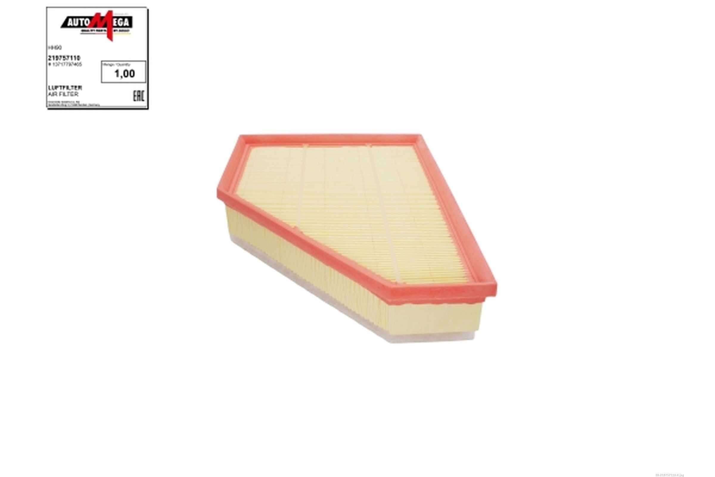 AUTOMEGA 219757110: Luftfilter med forfilter