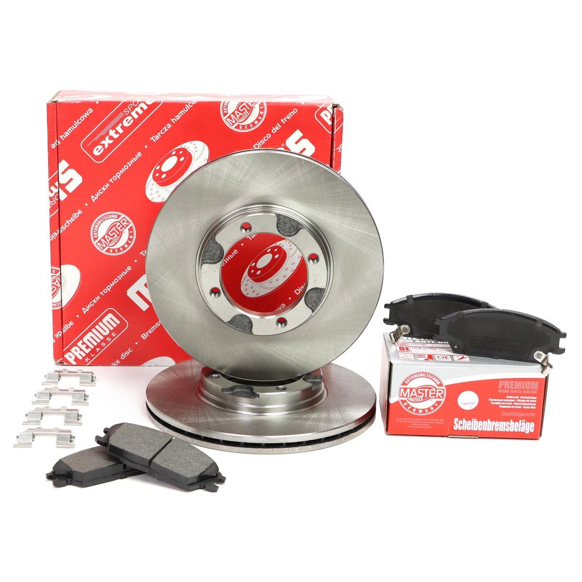 MASTER-SPORT 201901090: Bremžu komplekts, Disku bremzes Priekšējais tilts, Ø: 242mm, ventilējams