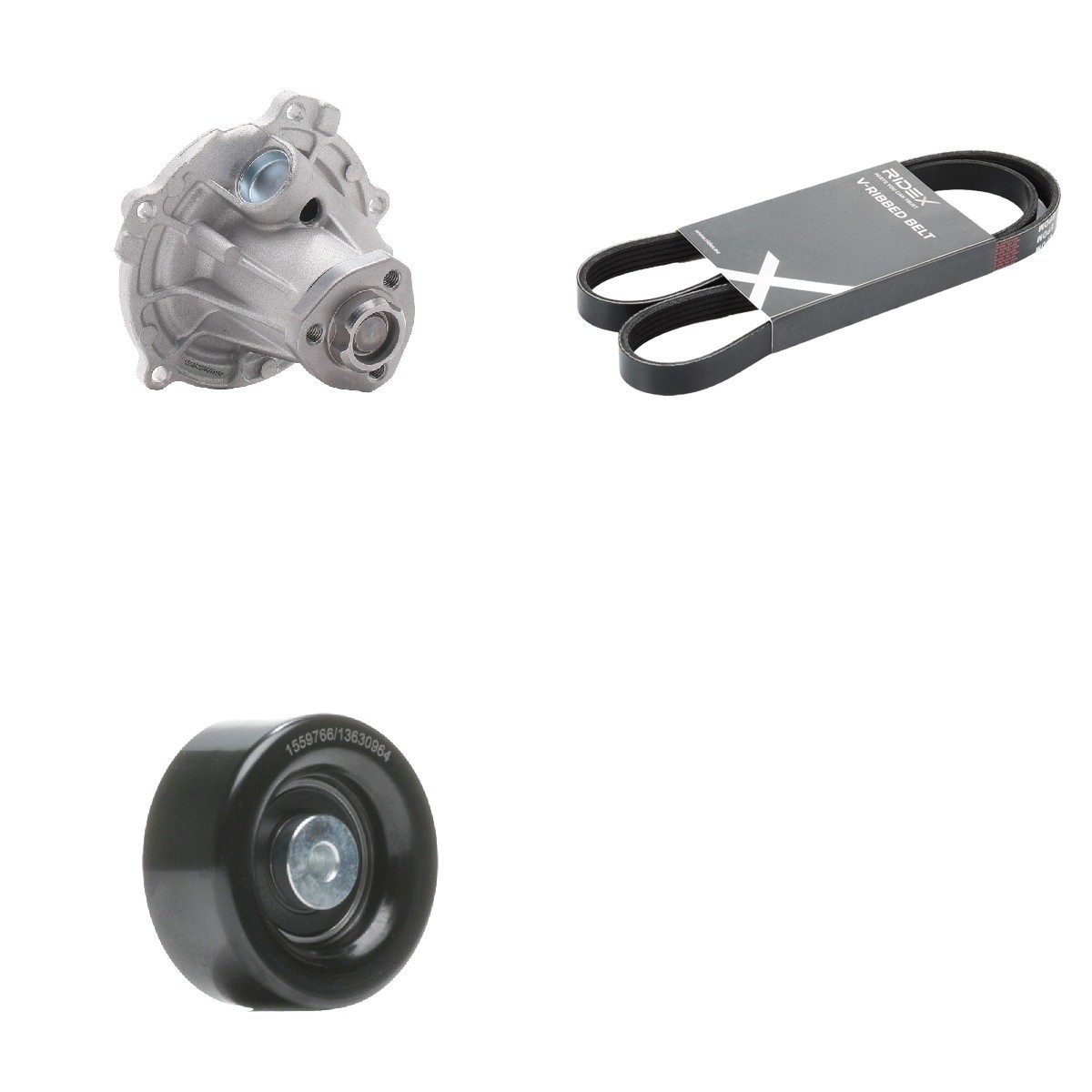 RIDEX 4172P0065: Bomba de água + kit da correia de distribuição