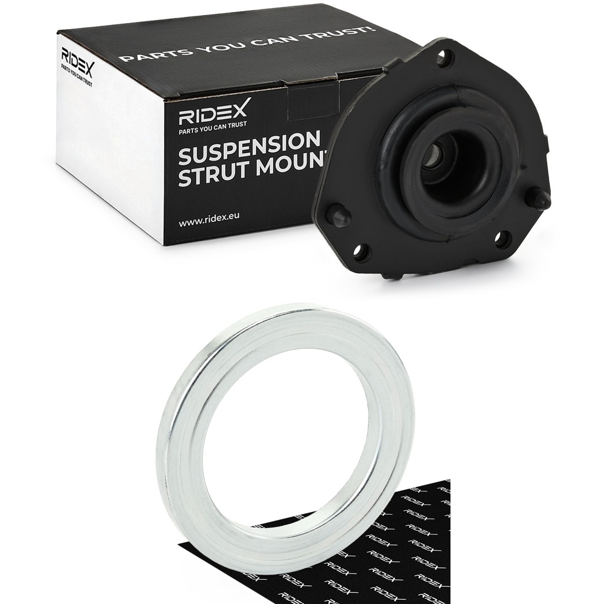 RIDEX 1180S0665: Βάση στήριξης γόνατου ανάρτησης Mπροστινός άξονας δεξιά, με τσιμούχα, με έδρανο κύλισης