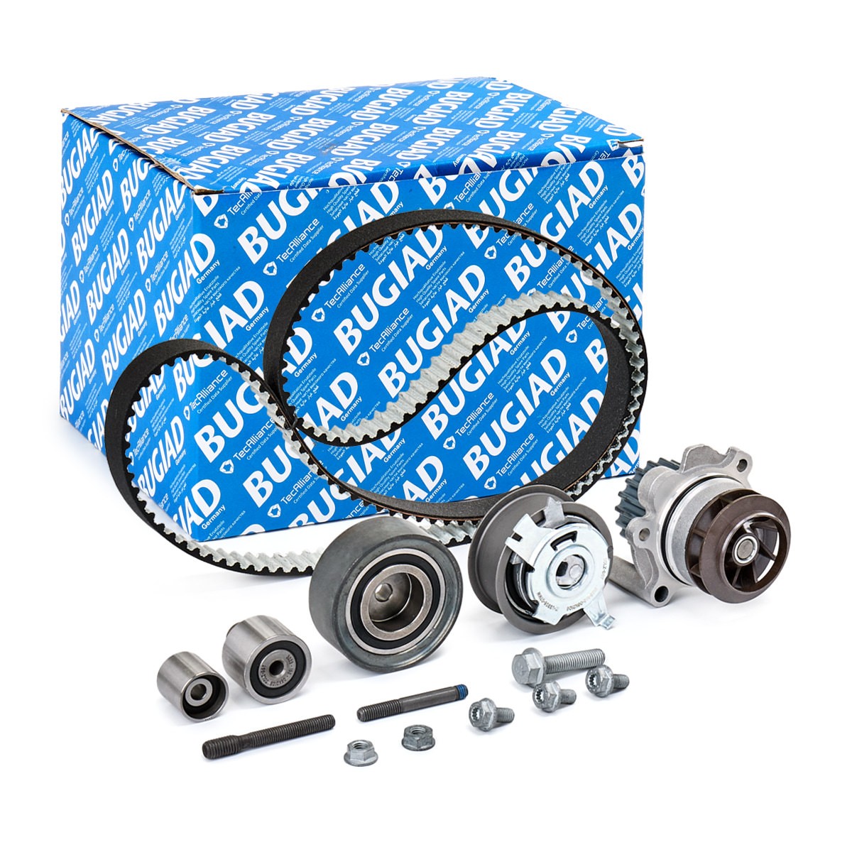 BUGIAD BTB56511: Kit cinghia distribuzione, pompa acqua N° denti: 160, con cinghia, con materiale di fissaggio