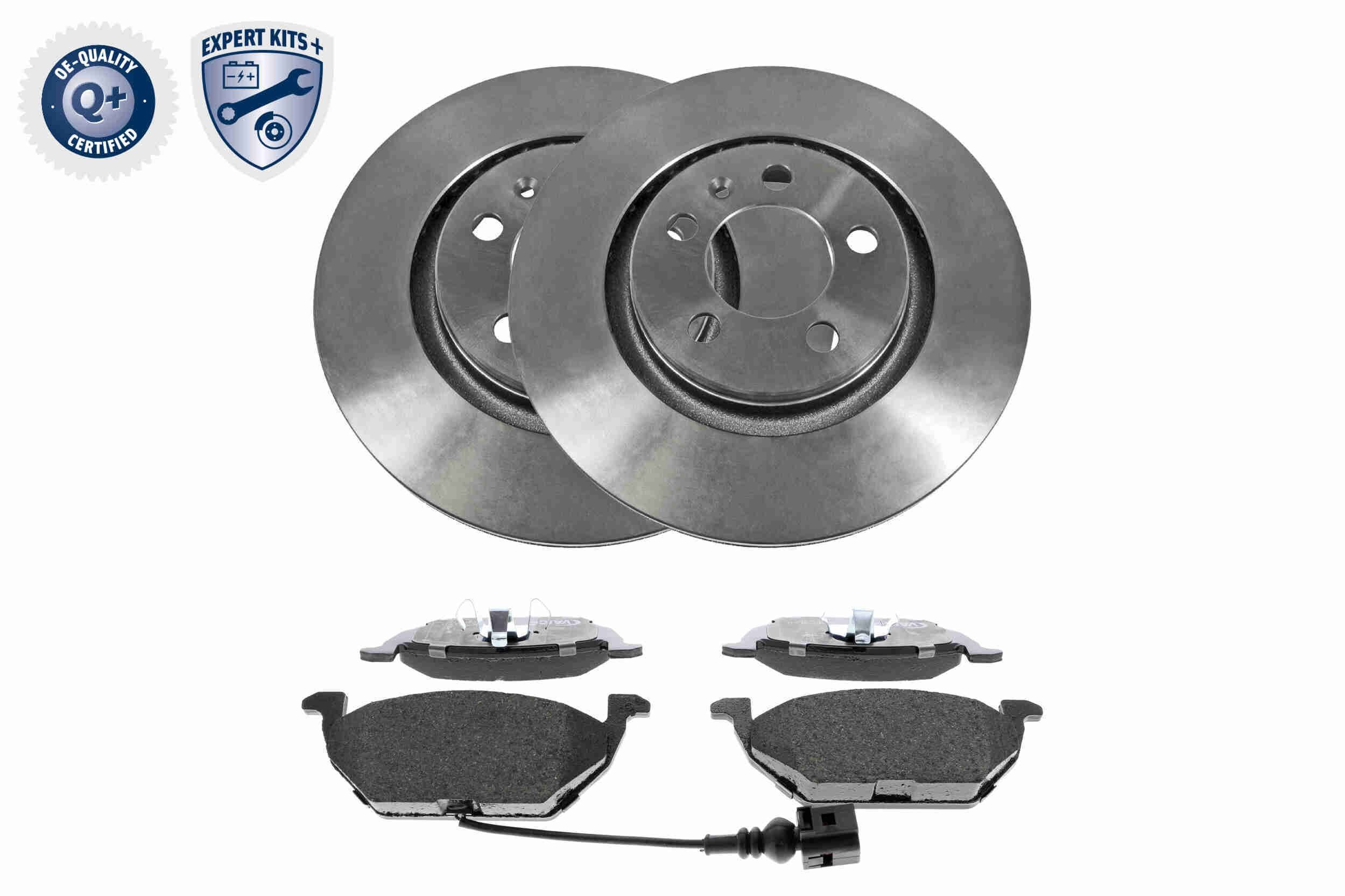 VAICO V10-5815: Disques et plaquettes de freins EXPERT KITS + Essieu avant, Ø: 280mm, ventilé de l'intérieur, avec plaquettes de freins