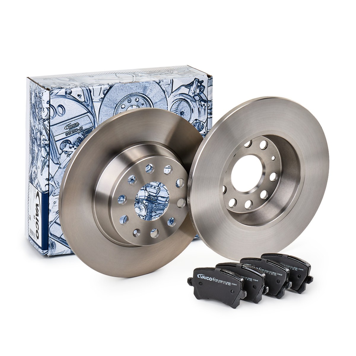 VAICO V10-6621: Zestaw do hamulców, hamulce tarczowe EXPERT KITS + Ø: 282[mm], pełny, z okładzinami ciernymi