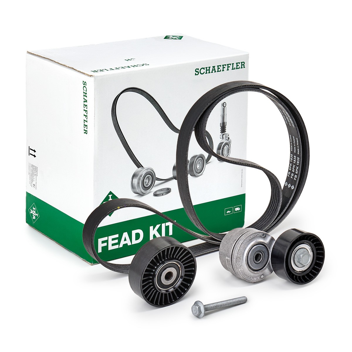 INA 529 0498 10: Set curea transmisie cu caneluri