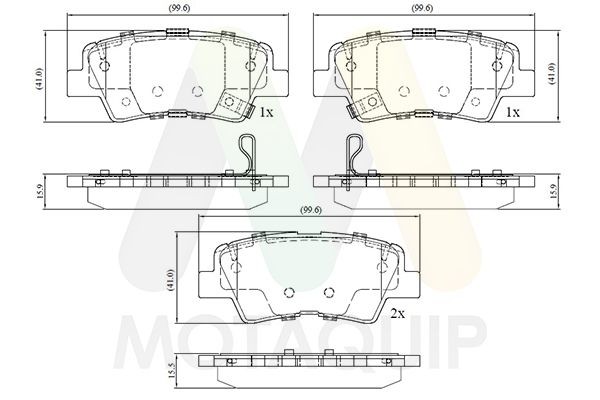 MOTAQUIP LVXL2026: Bremžu kluči Ar urbumiem pretčīkstoņas starplikai