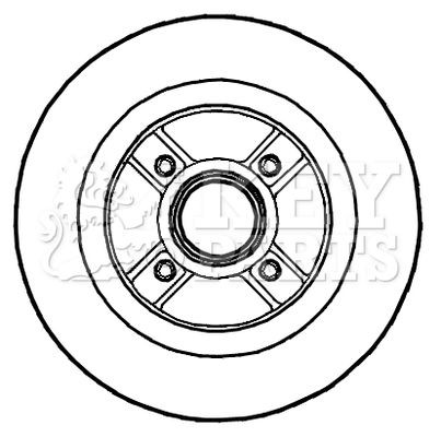 KEY PARTS KBD5721S: Tarcza hamulcowa Ø: 274[mm], pełny, Ø: 274[mm], niepokryty, z wpustem, z pierścieniem nadajnika impulsów ABS, z łożyskiem koła