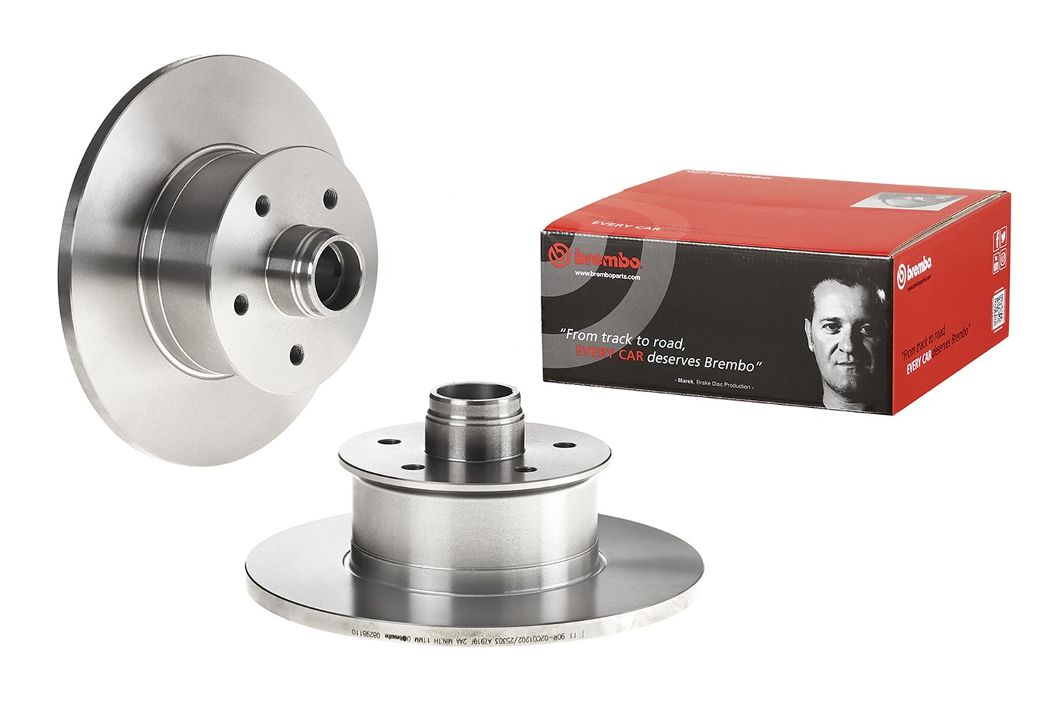 BREMBO 08.2981.10: Bremsscheibe PRIME LINE Ø: 278mm, voll, Ø: 278mm Prime