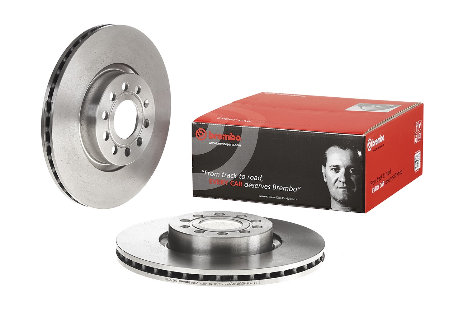 BREMBO 09.9772.10: Bromsskiva PRIME LINE Ø: 312mm, ventilerad invändigt, Ø: 312mm, med skruvar Prime