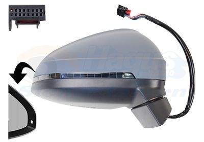 VAN WEZEL 0346826: Външно огледало * HAGUS * дясно