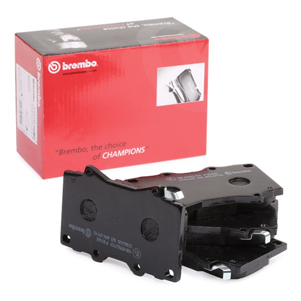 BREMBO P 83 048: Bremseklodser PRIME LINE uden tilbehør, med anti-knirke-plade Prime