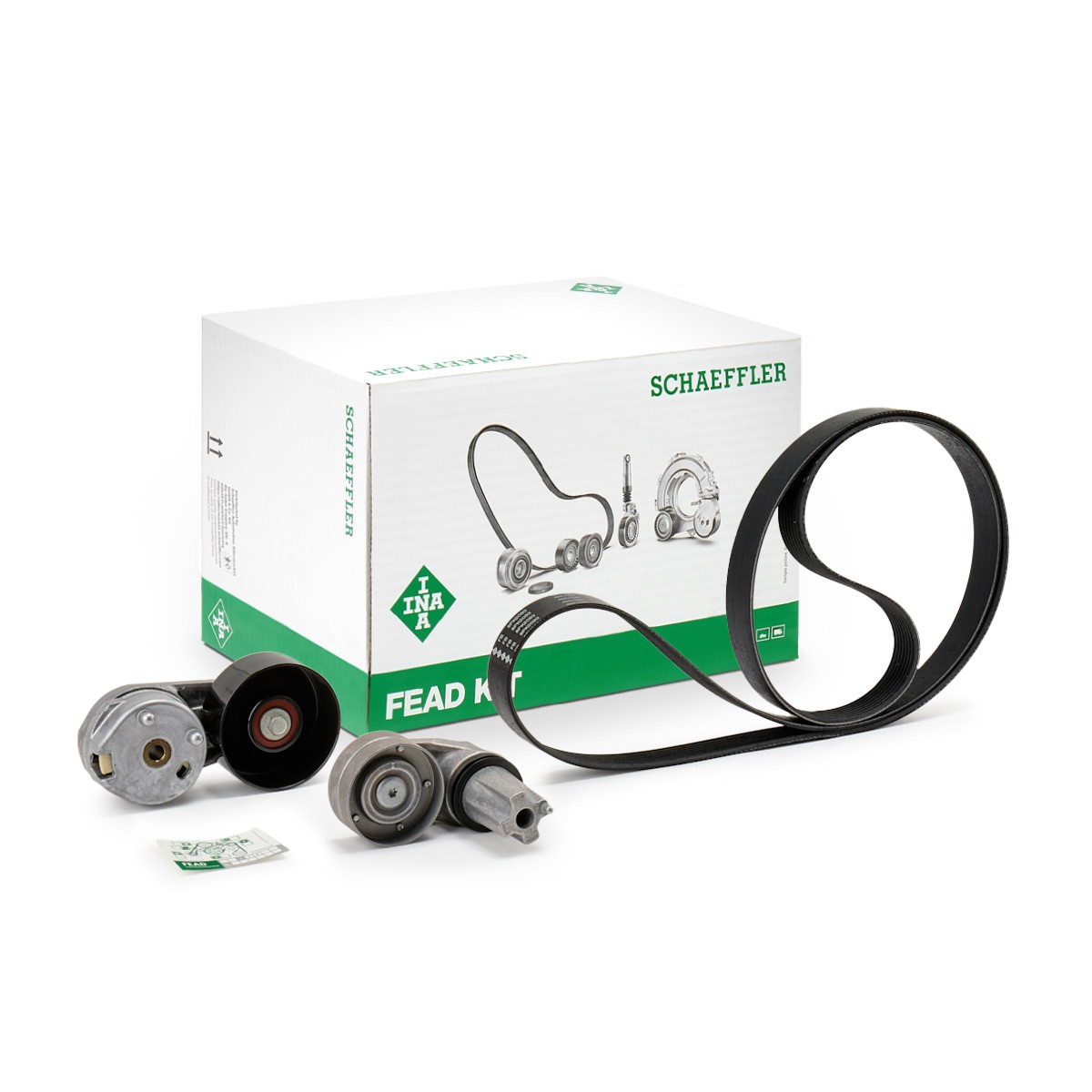 INA 529 0445 10: Juego de correas trapeciales poli V