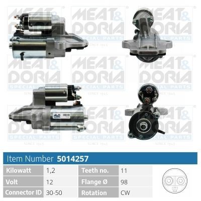 MEAT & DORIA 5014257: Starter 1,2kW