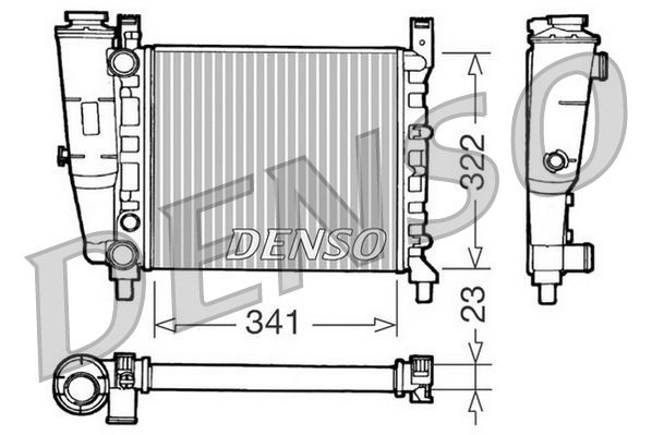DENSO DRM09141: Radiateur du moteur Aluminium