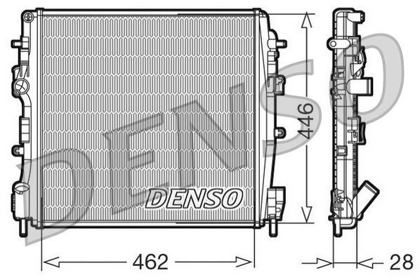 DENSO DRM23018: Radiateur du moteur Aluminium