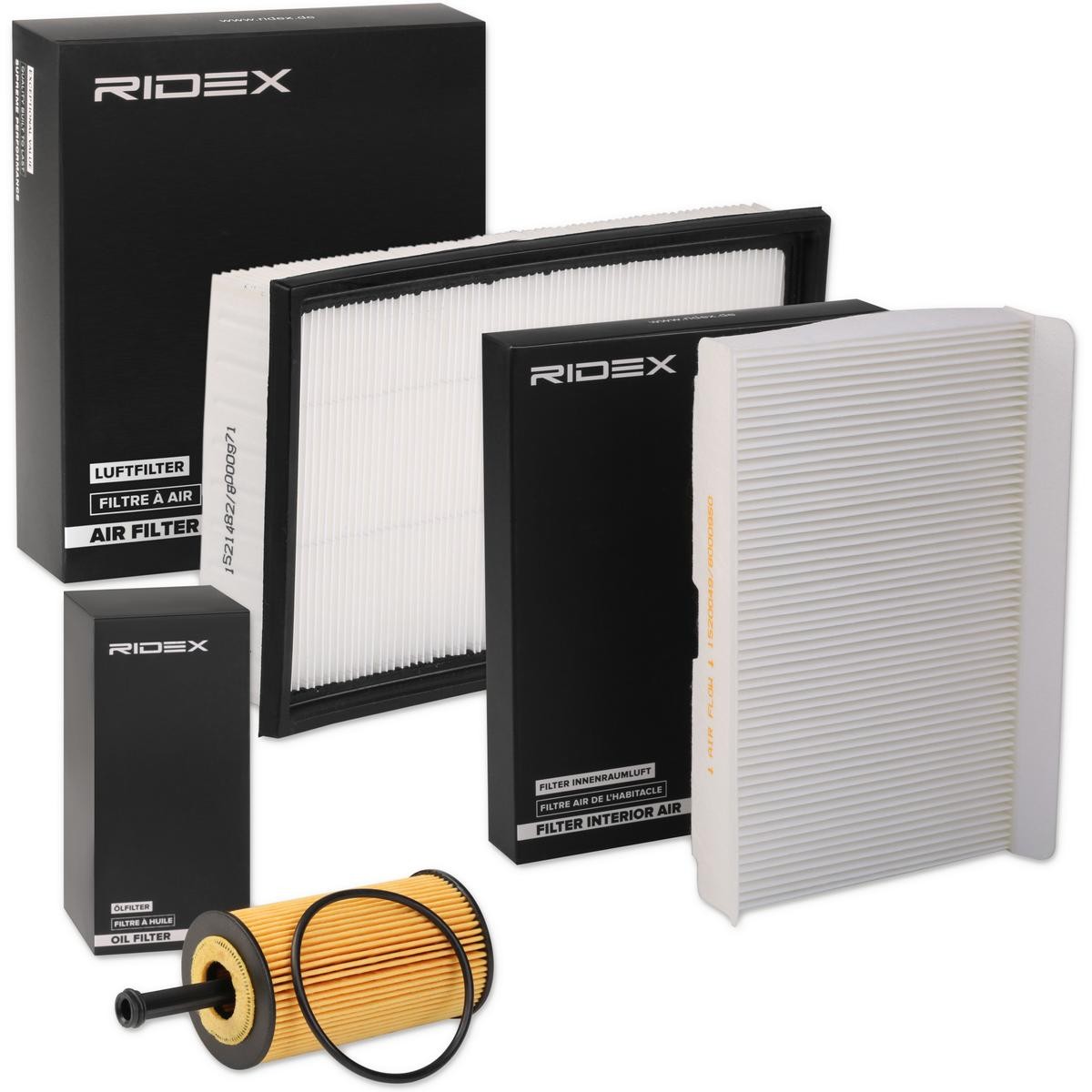 RIDEX 4055F3652: Комплект филтри