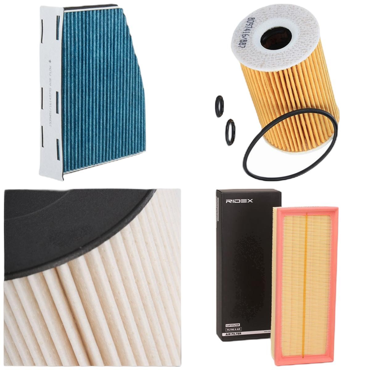 RIDEX 4055F11456: Zestaw filtrów