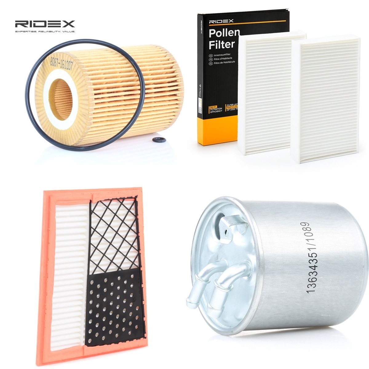 RIDEX 4055F11920: Kit de filtres