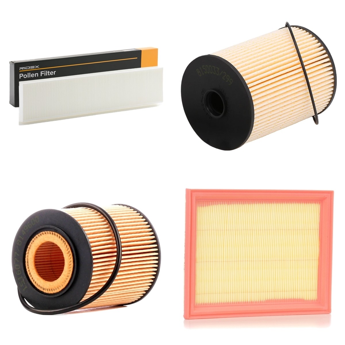 RIDEX 4055F12378: Kit filtri