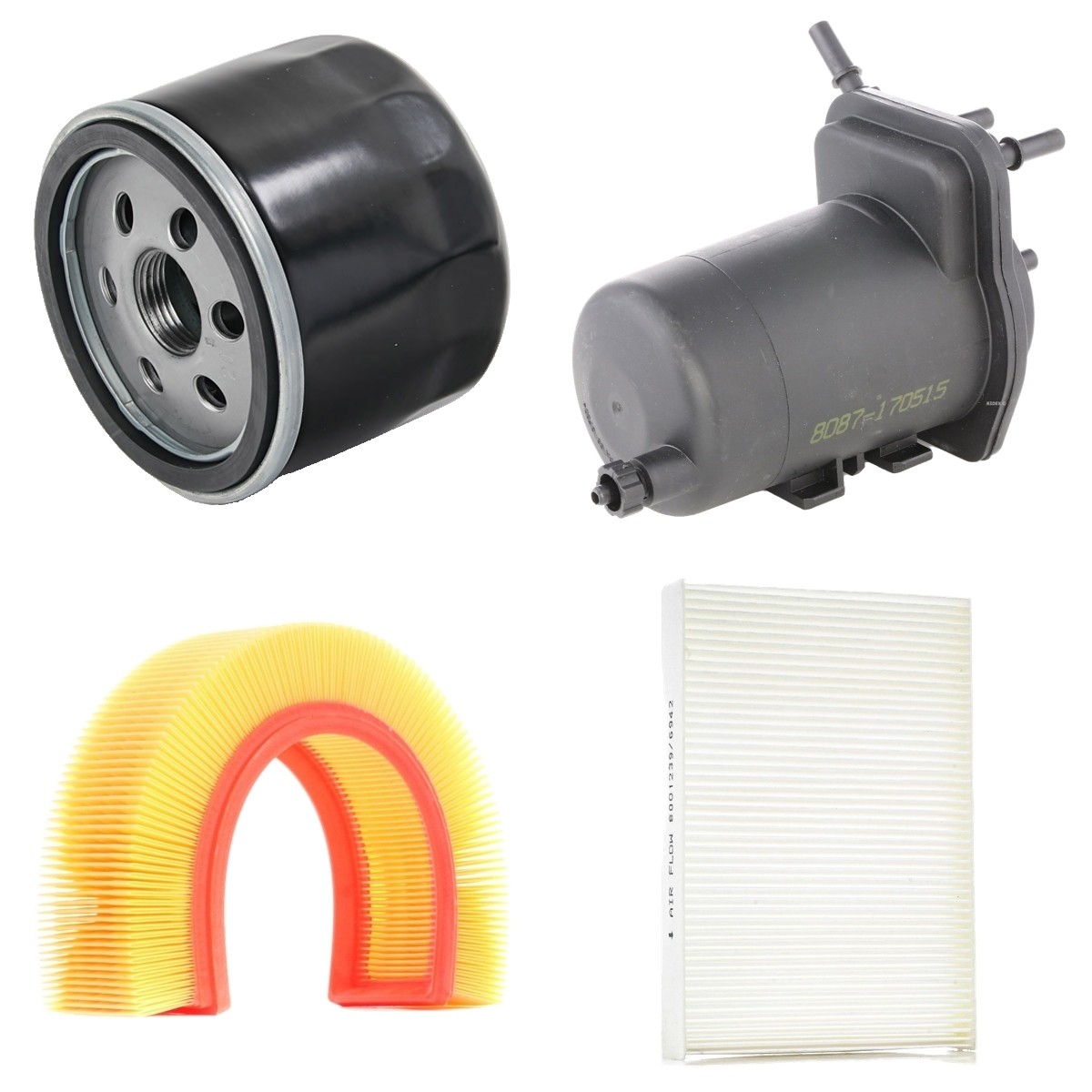 RIDEX 4055F12543: Filtersett