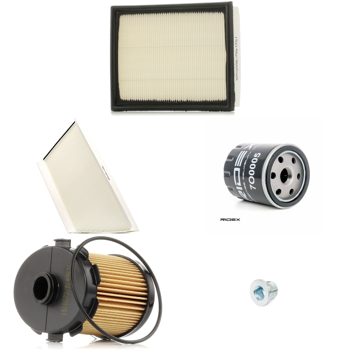 RIDEX 4055F14982: Szűrőkészlet