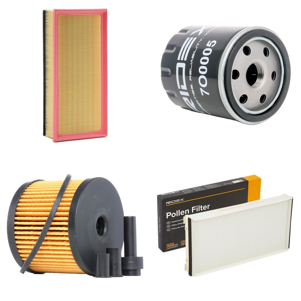 RIDEX 4055F25369: Filtersett