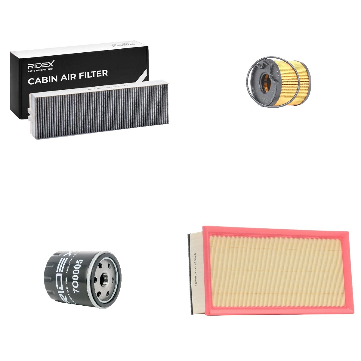 RIDEX 4055F25392: Filtersett