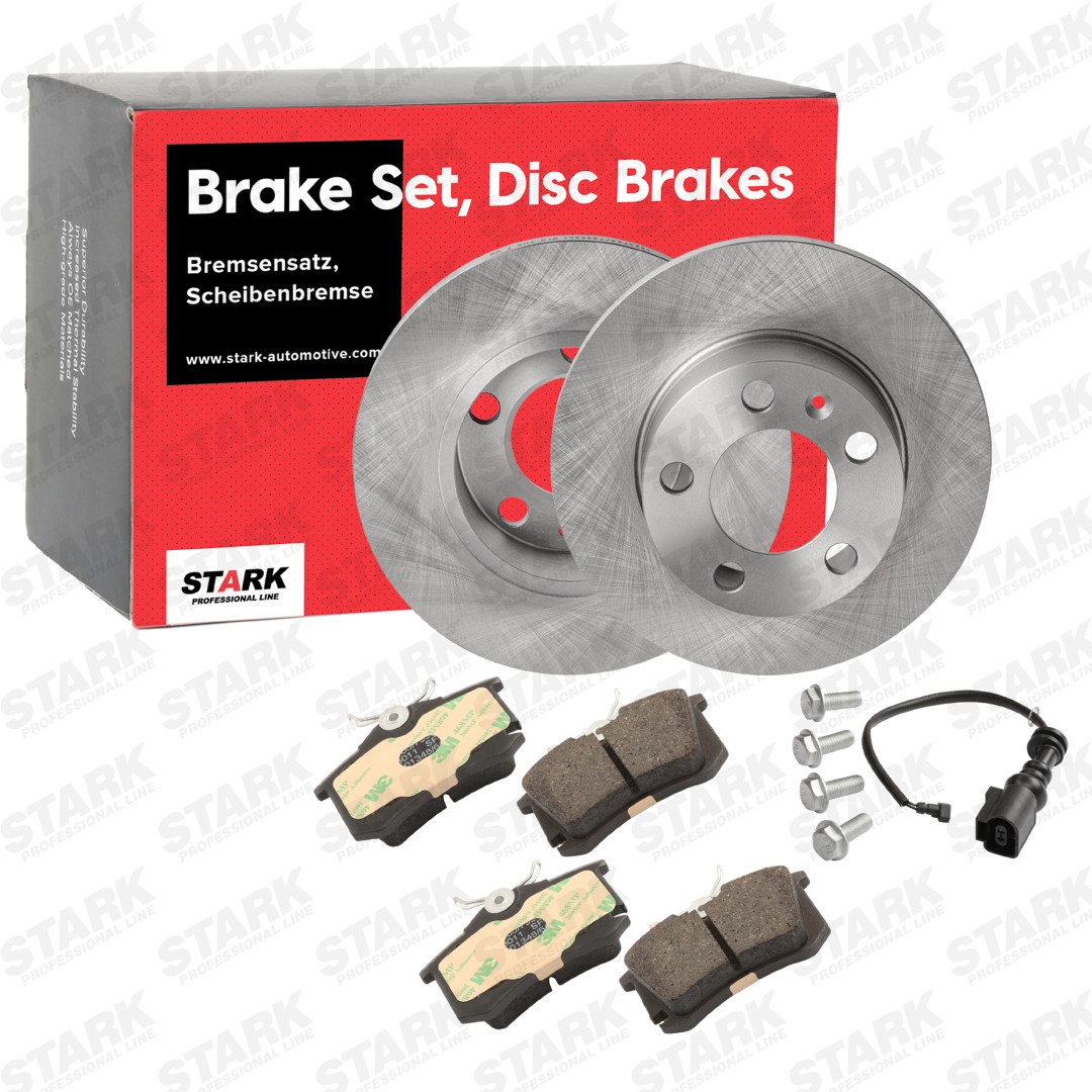 STARK SKBK-10990819: Bremsscheiben und -beläge Hinterachse, Ø: 230,0mm, voll
